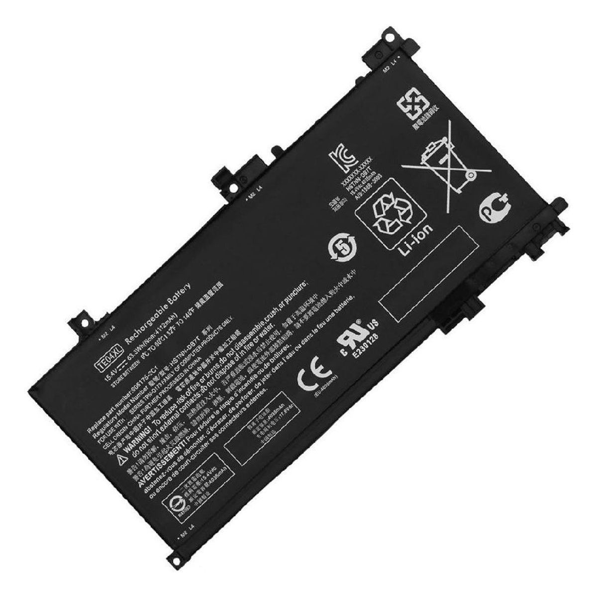 GENERICO - BATERIA PARA HP HSTNN-DB7T TE04XL 633Wh 15,4V 4 CELDAS 15-AX200