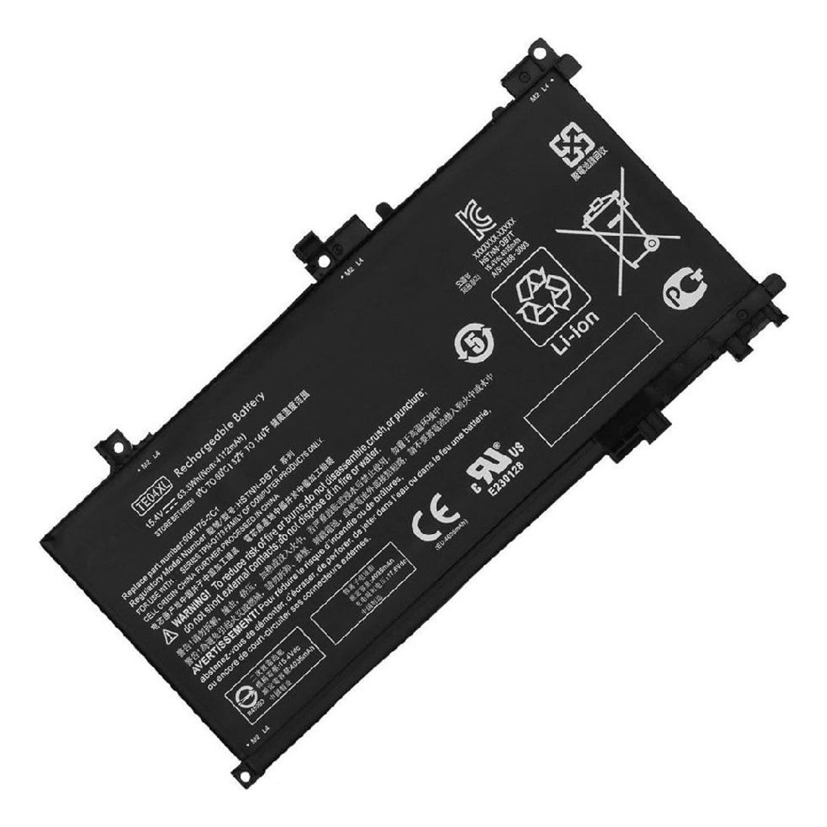 GENERICO - BATERIA PARA HP HSTNN-DB7T TE04XL 633Wh 15,4V 4 CELDAS 15-AX200