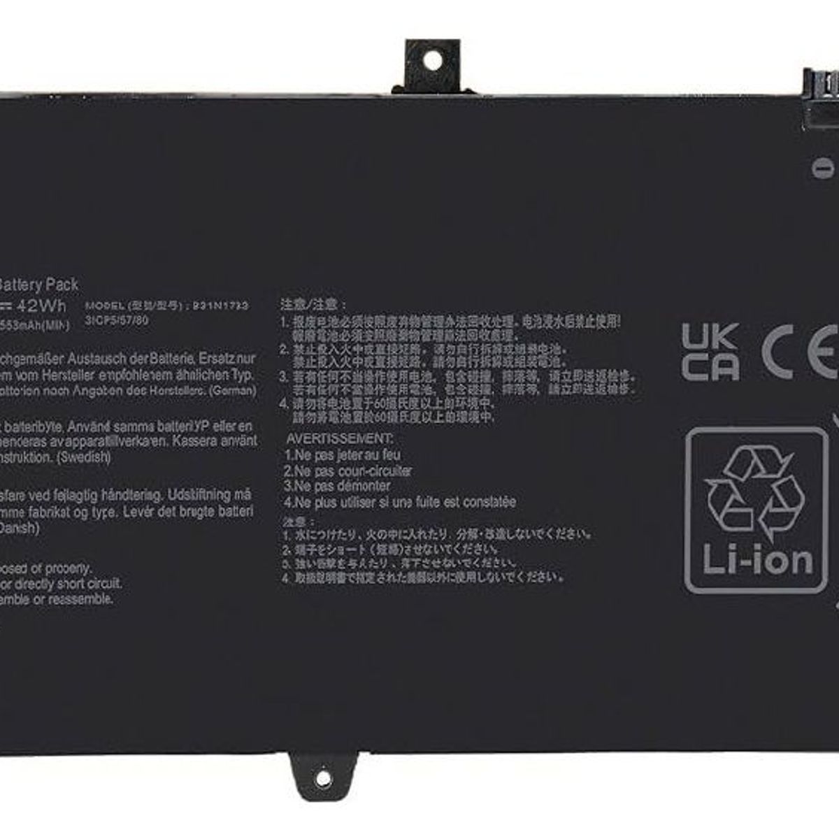 GENERICO - BATERIA PARA ASUS B31N1732-1 1152V 42Wh 3 CELDAS X430UA X430UF