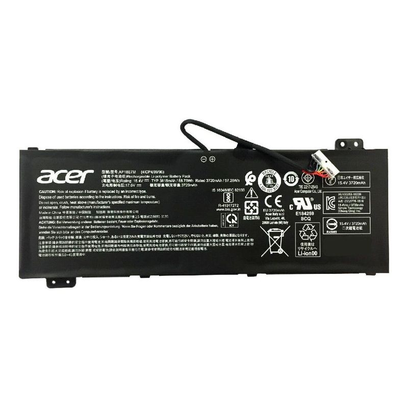 GENERICO - BATERIA PARA ACER AP18E7M 58Wh 154V 3 CELDAS AN515-54