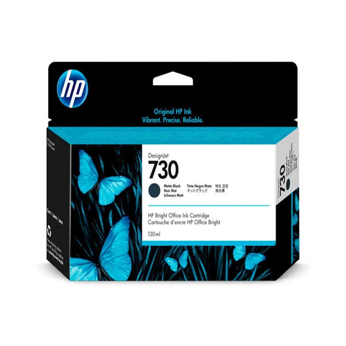 HP - Tinta Hp P2v65a 730 130ml Color Negro Mate