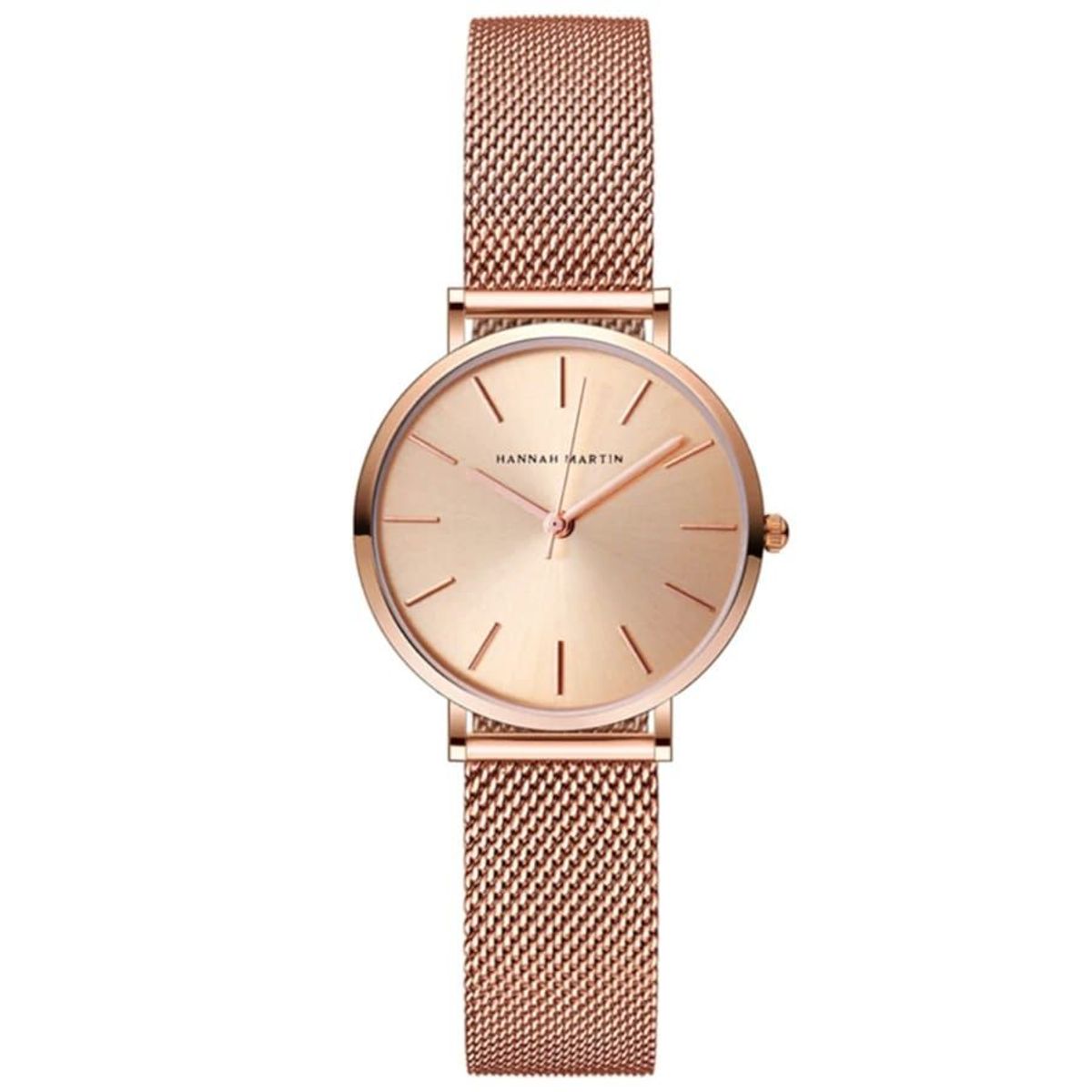 HANNAH MARTIN - Reloj Hannah Martin Malla Acero Oro Rosa HAN-M-1