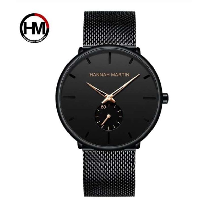 HANNAH MARTIN - Reloj Hannah Martin Acero Negro HAN-3_.
