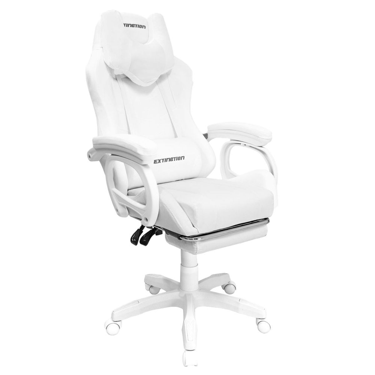 EXTINGTION - Silla Gamer Extingtion Sapp Gamuza Cuerina Color Blanco