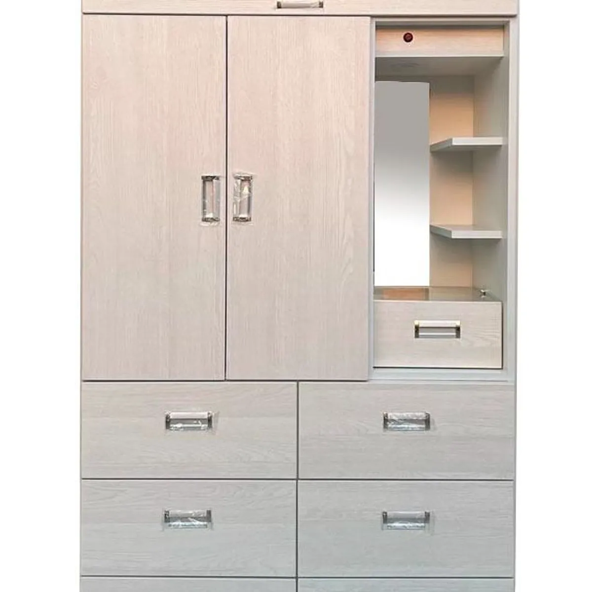 GENERICO - ROPERO DE 1 METRO CON TOCADOR COLOR IBIZA