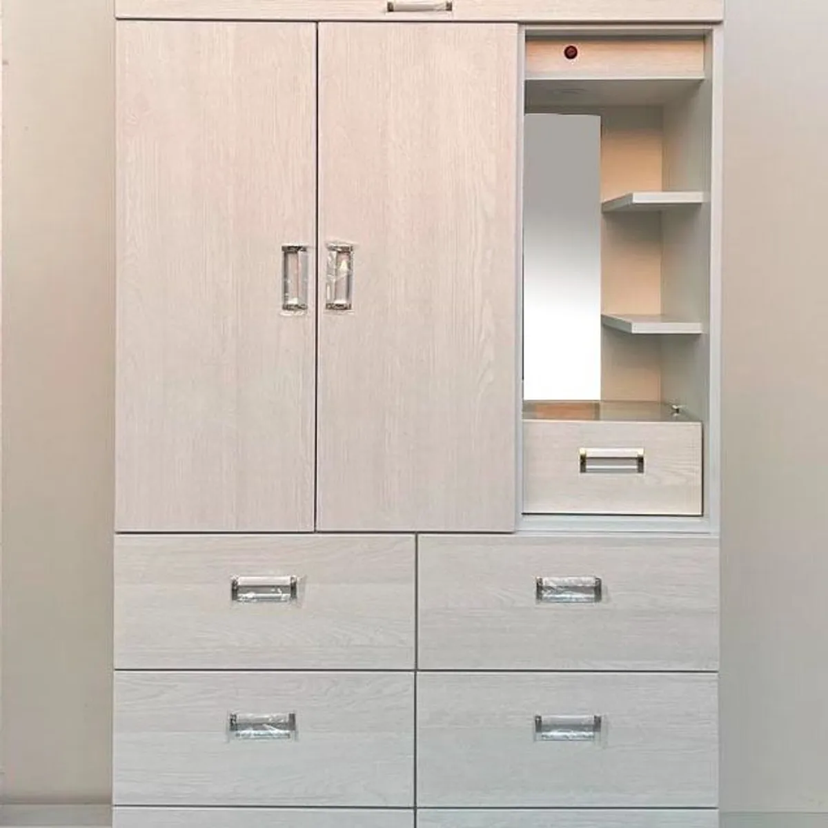 GENERICO - ROPERO DE 1 METRO CON TOCADOR COLOR IBIZA