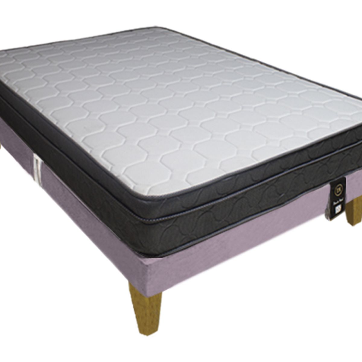 BARAKA HOME - Cama Turin Slim 1.5 Plz + 1 almohada - Lila