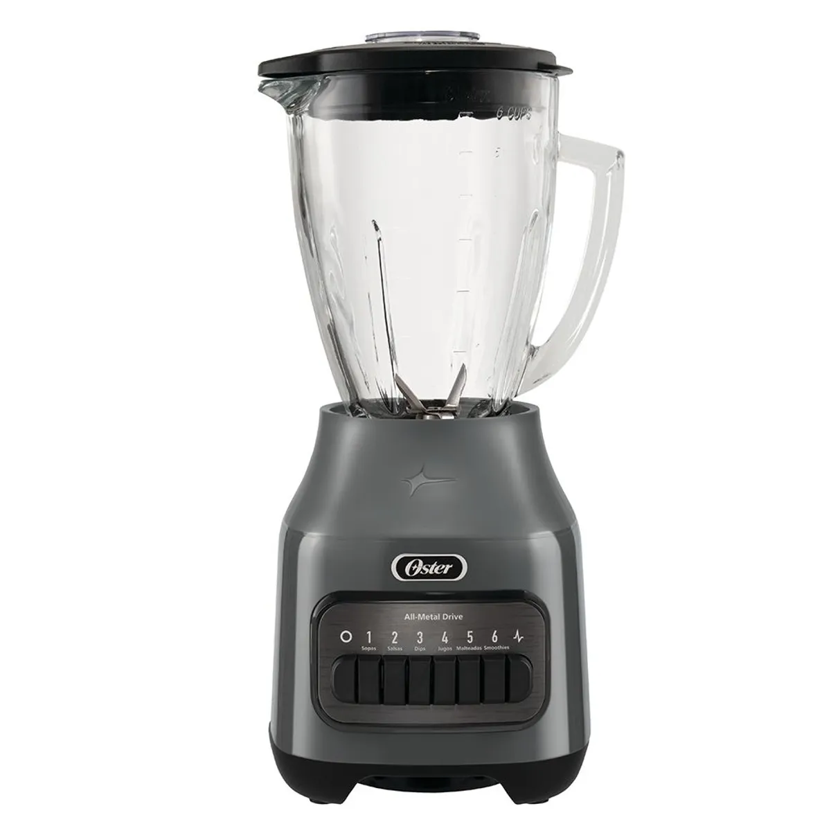 OSTER - Licuadora 1.5L Oster con 6 Velocidades BLSTPEG GPB Gris