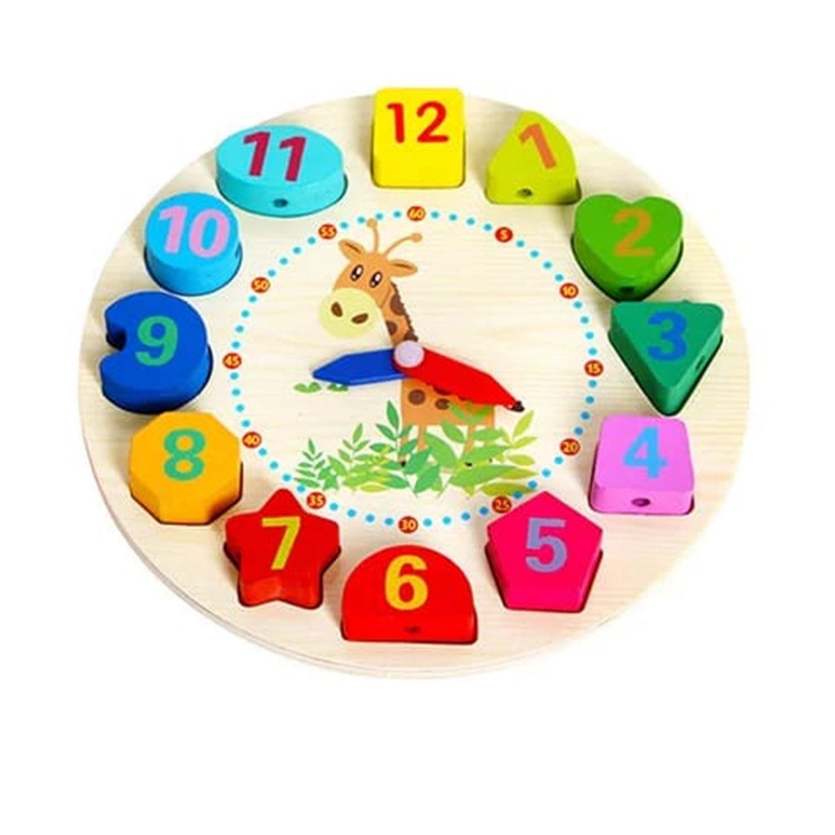 GENERICO - Rompecabeza Reloj Numeros Alto Relieve