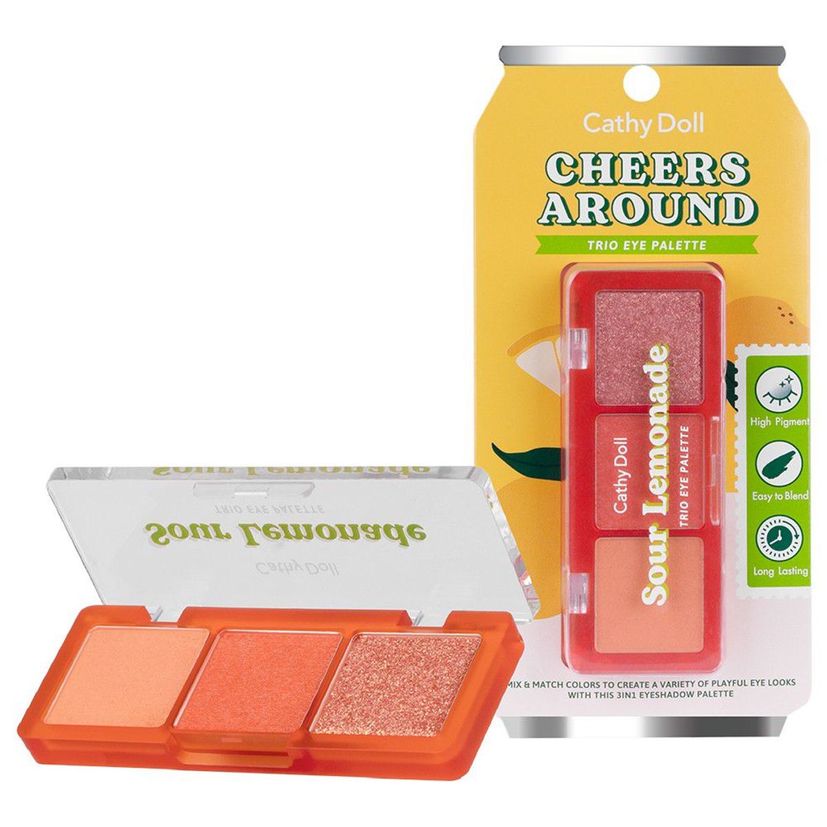 CATHY DOLL - CATHY DOLL CHEERS AROUND TRIO EYE PALETTE 04 SOUR LEMONADE