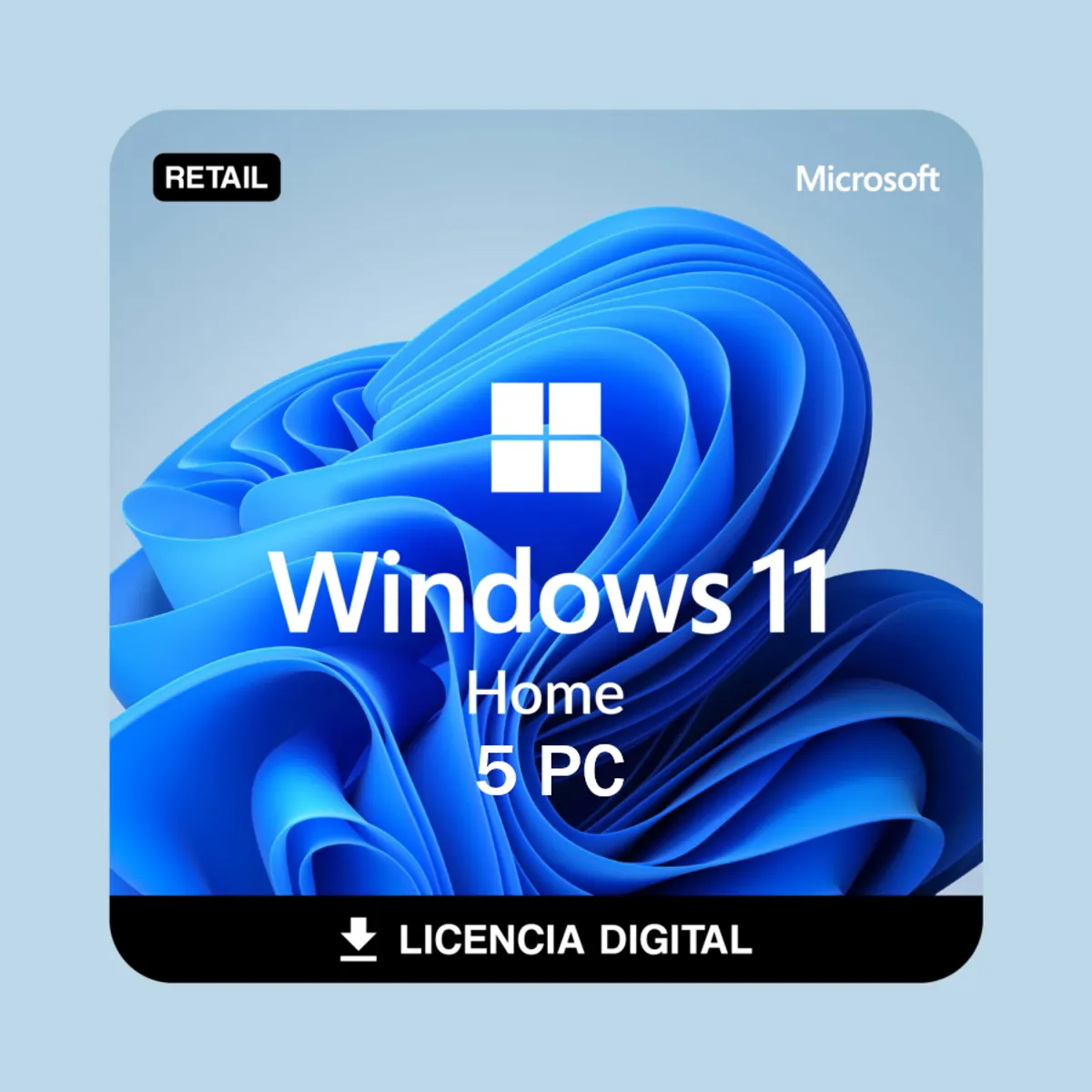 MICROSOFT - Windows 11 Home para 5 PC