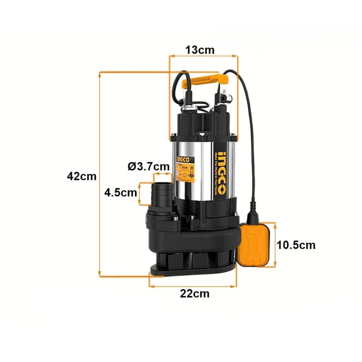 INGCO TOOLS - Bomba sumergible 750w metalico Ingco