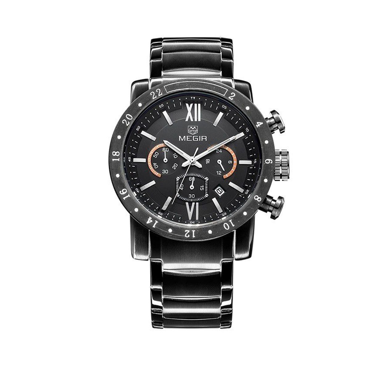 MEGIR - Reloj Megir Acero Negro MEG-79_.
