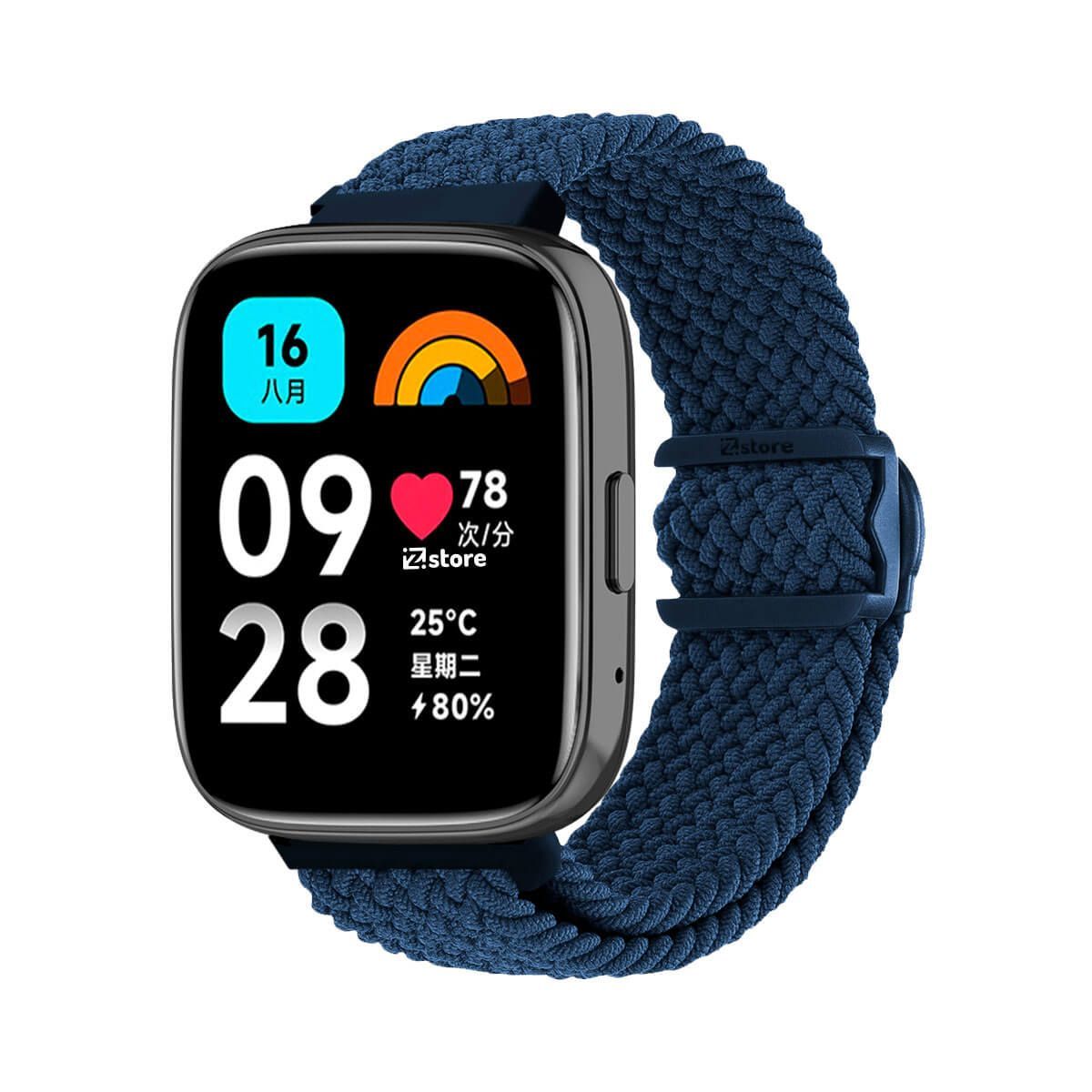 GENERICO - Correa de Nylon Compatible Para Redmi Watch 3 Active Azul Oscuro