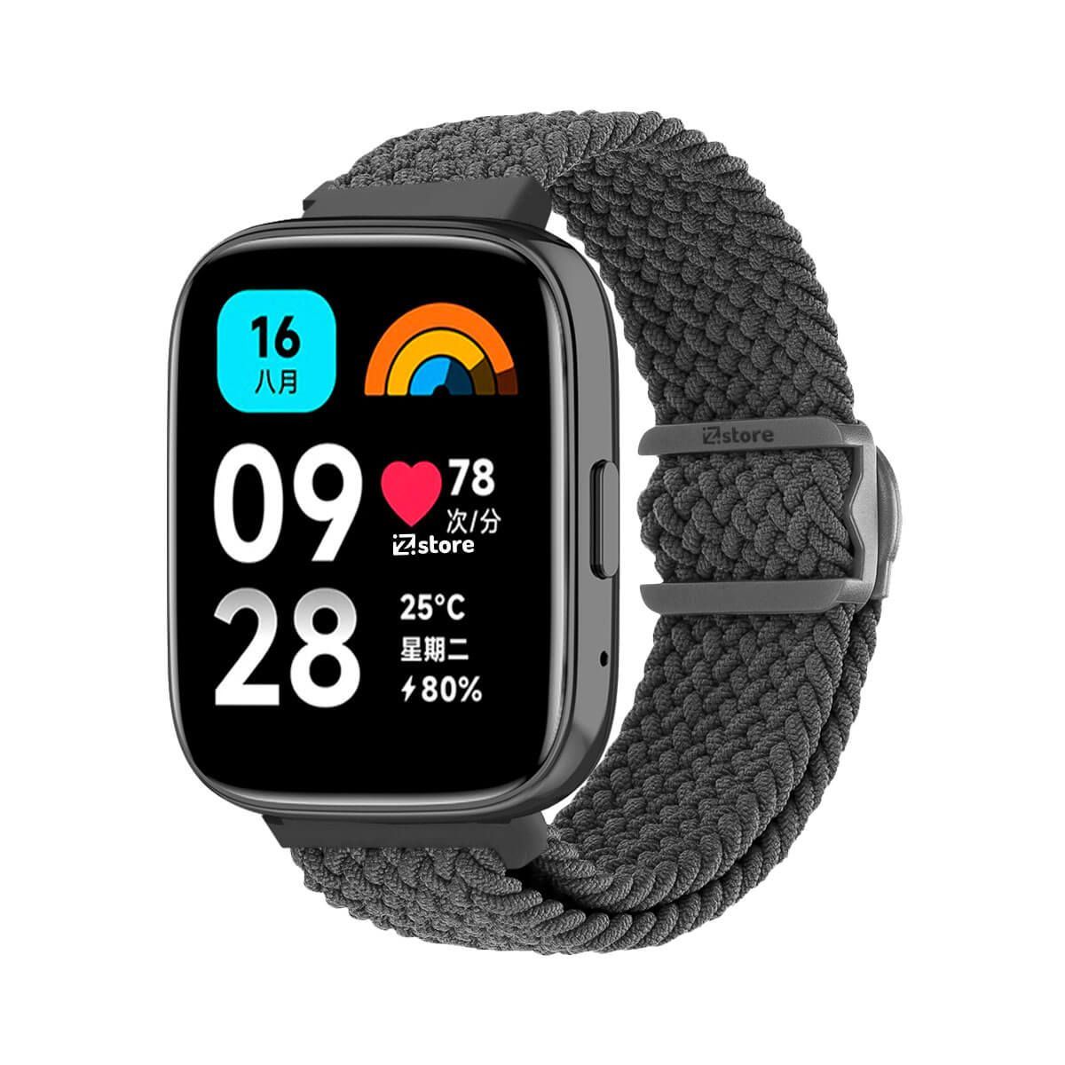 GENERICO - Correa de Nylon Compatible Para Redmi Watch 3 Active Gris