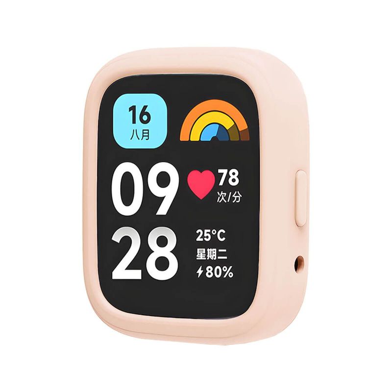 GENERICO - Case de Silicona Compatible Para Redmi Watch 3 Active Rosa
