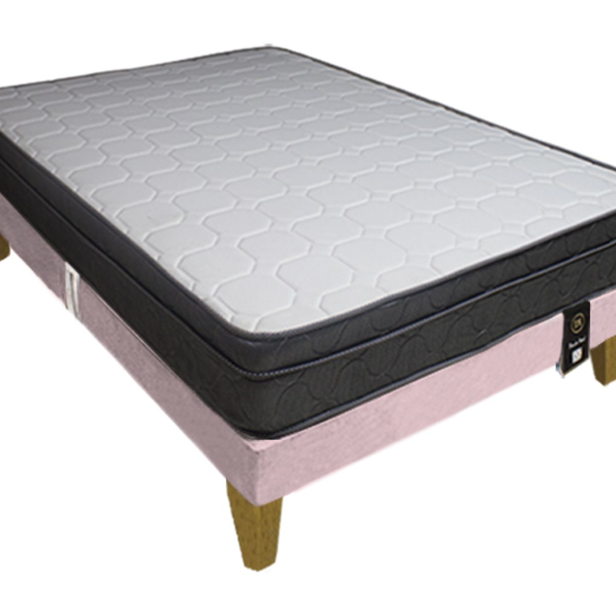 BARAKA HOME - Cama Turin Slim 2 Plz + 2 almohadas - Rosado