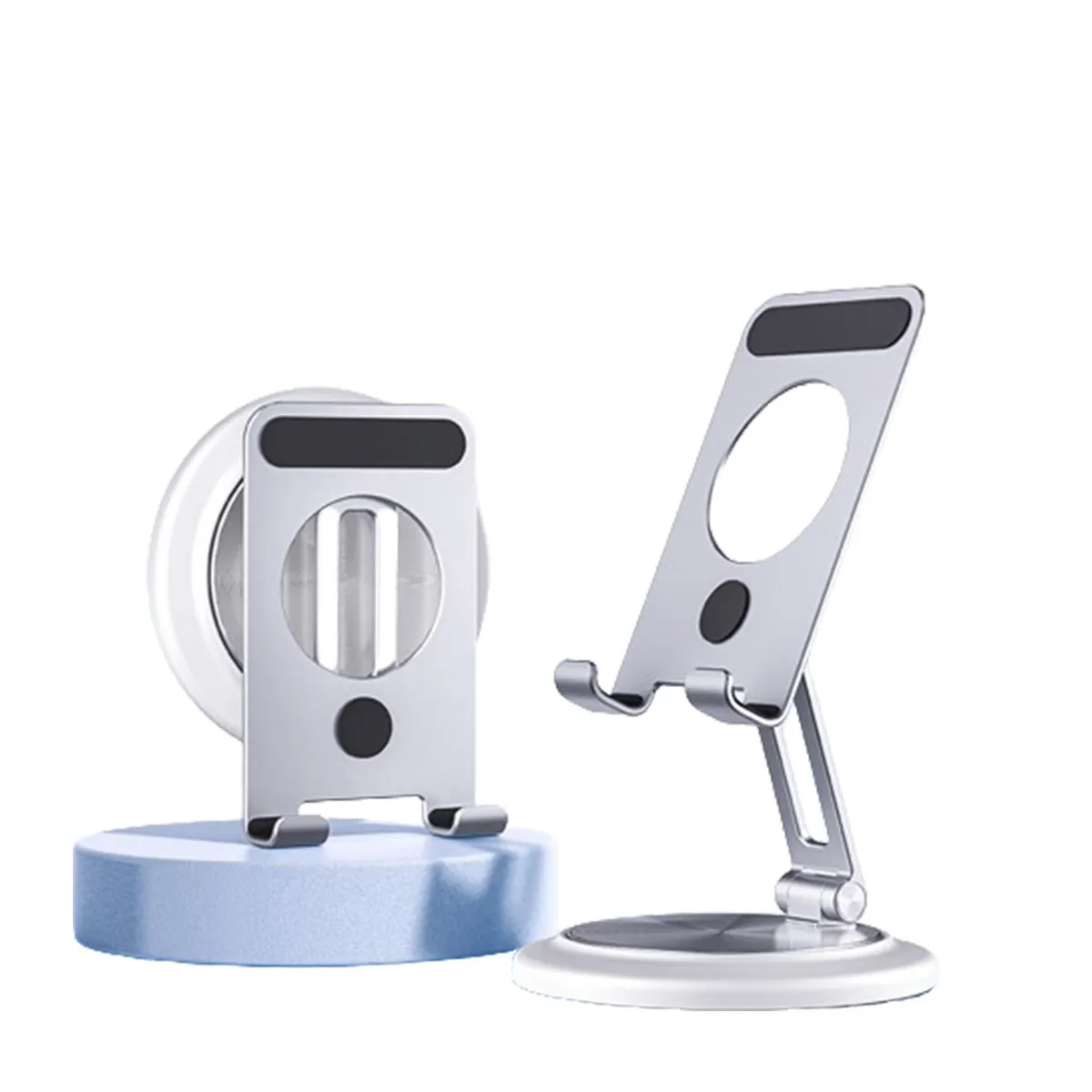 S&T - Soporte para celular Corporativos S&T For Business Aluminio Giro 360° JHZ8 Silver-Tablet