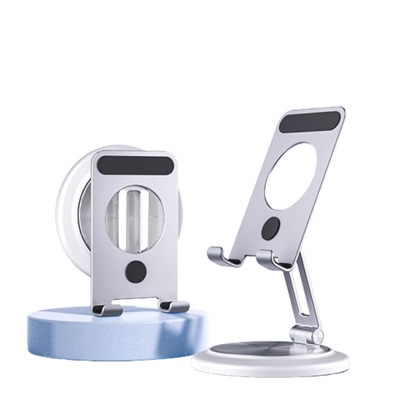 S&T - Soporte para celular Corporativos S&T For Business Aluminio Giro 360° JHZ8 Silver-Tablet