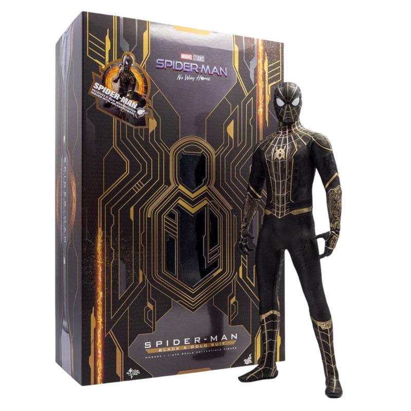 HOT TOYS - Spider-Man Black & Gold Suit No Way Home Hot Toys