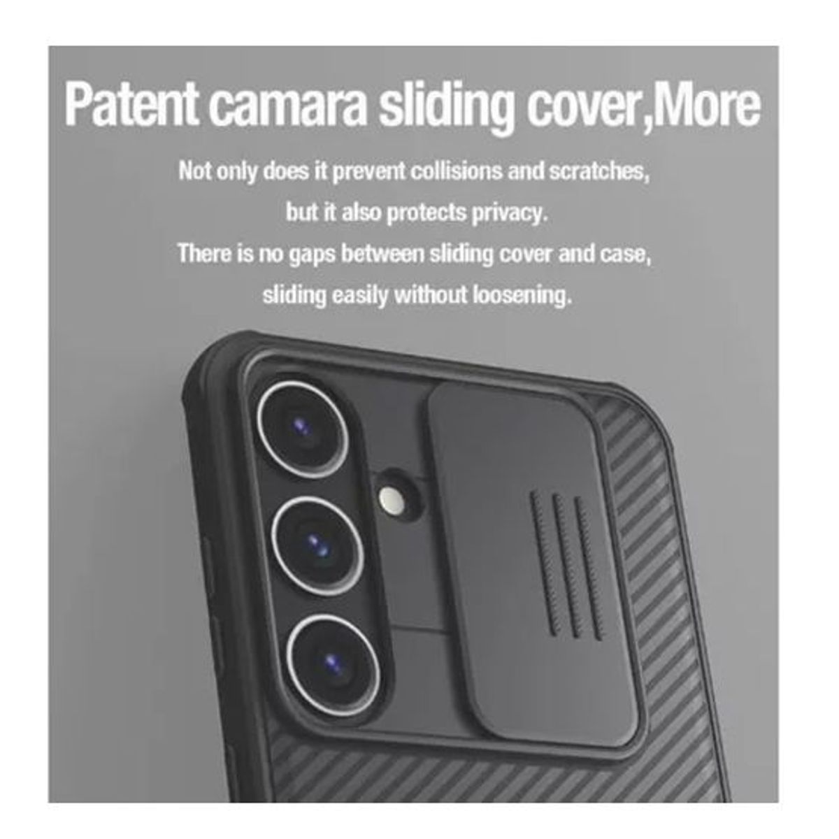 NILLKIN - Case Nillkin Camshiled para Samsung S24 - Negro