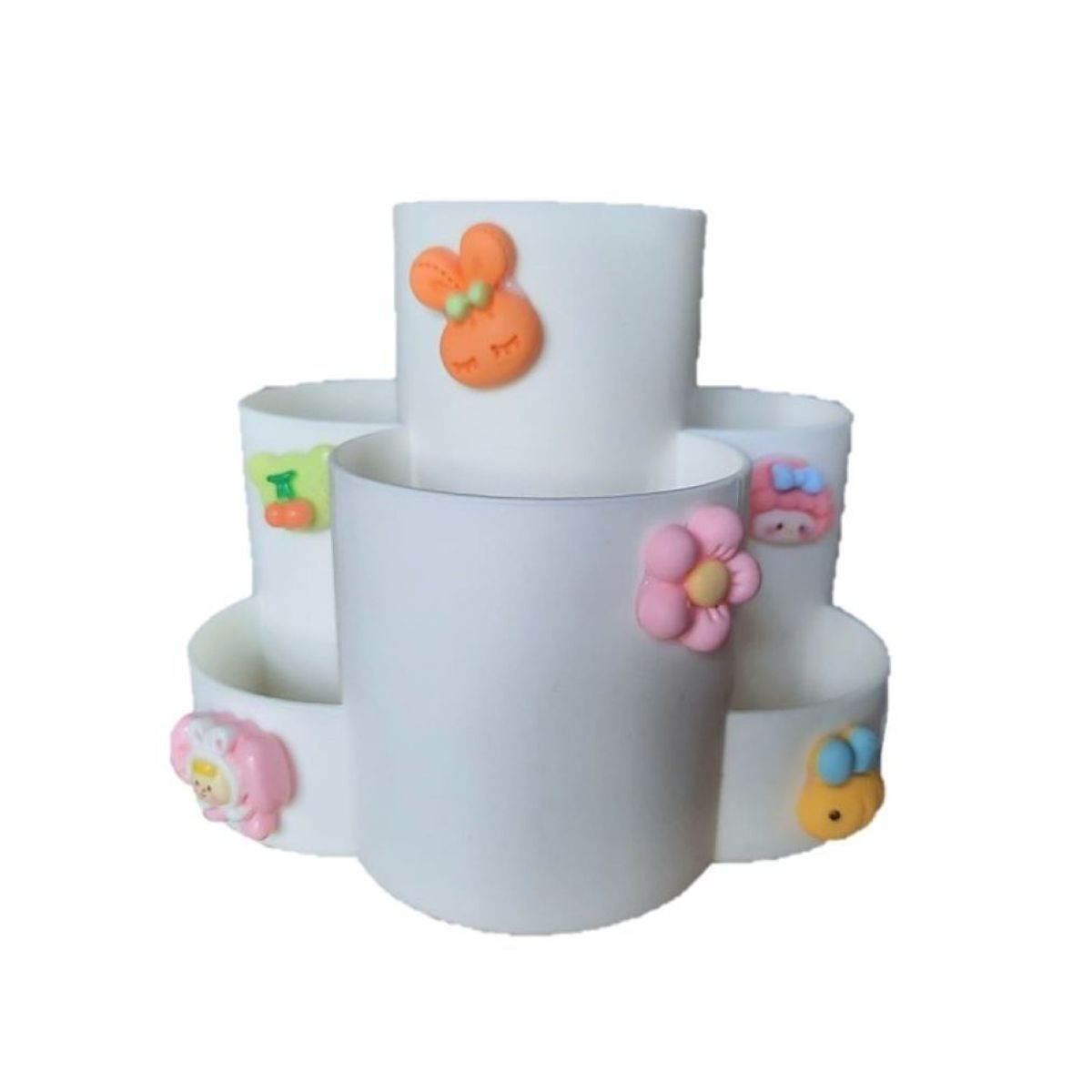 GENERICO - PORTA LAPICERO GIRATORIO KAWAI BLANCO