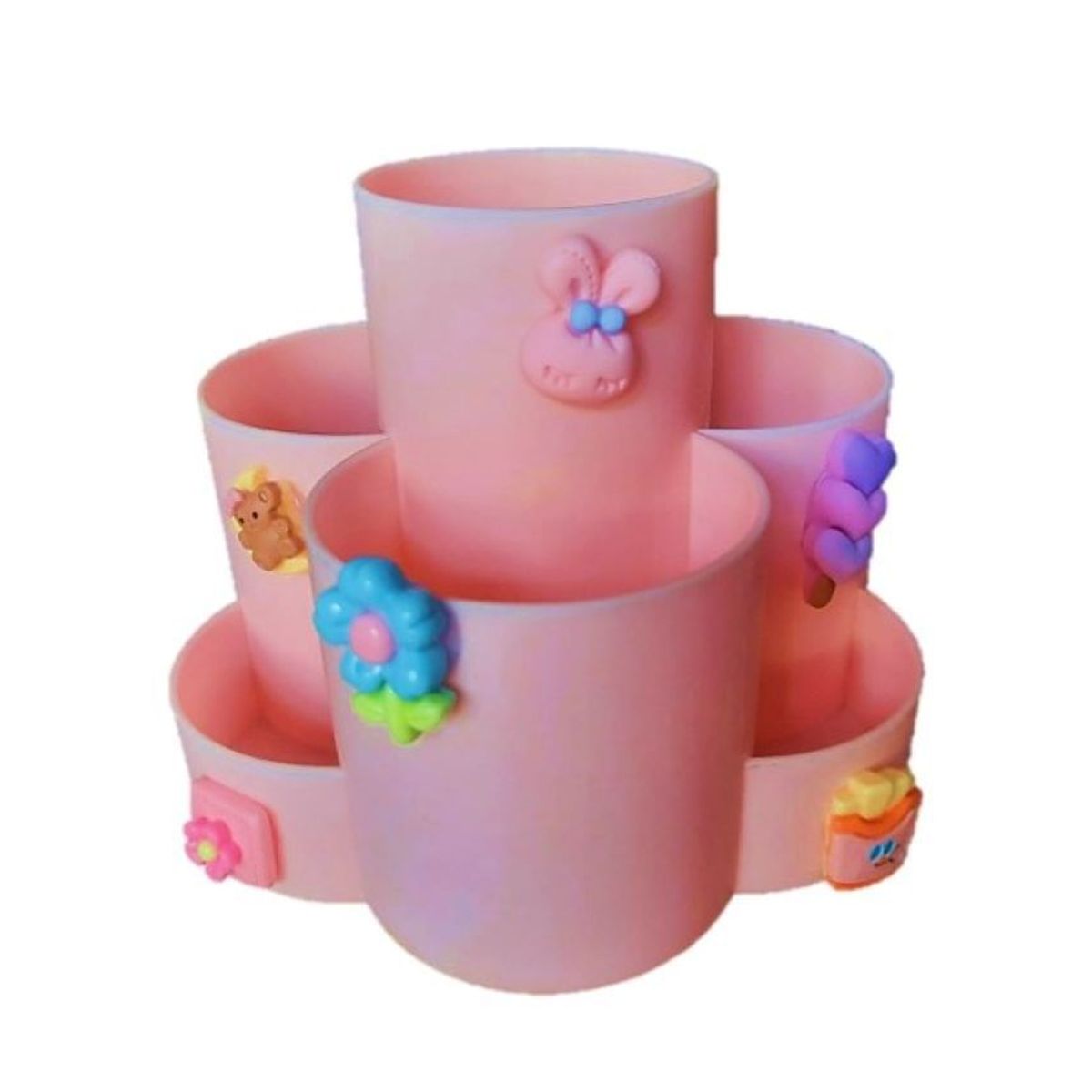 GENERICO - PORTA LAPICERO GIRATORIO KAWAI ROSADO