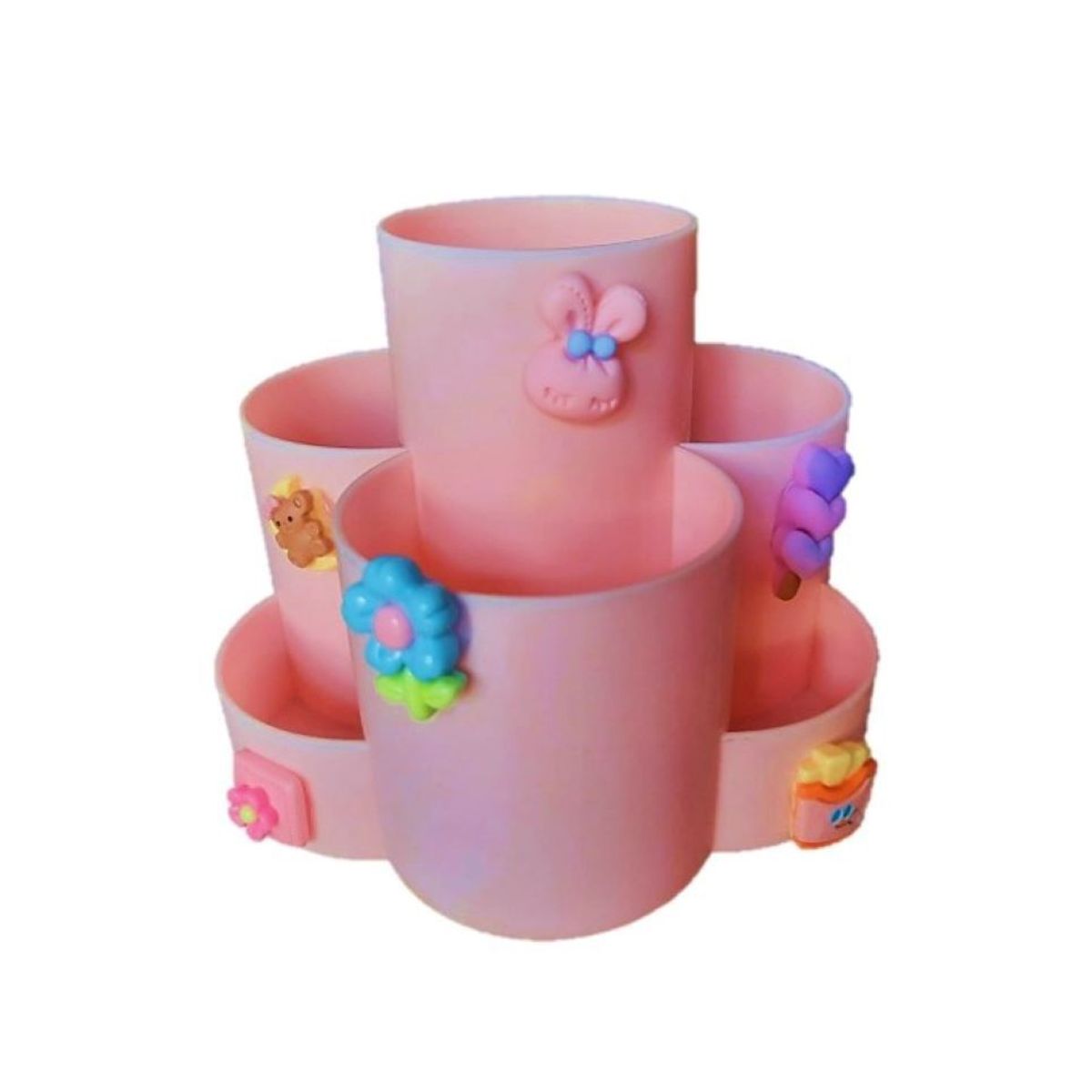 GENERICO - PORTA LAPICERO GIRATORIO KAWAI ROSADO