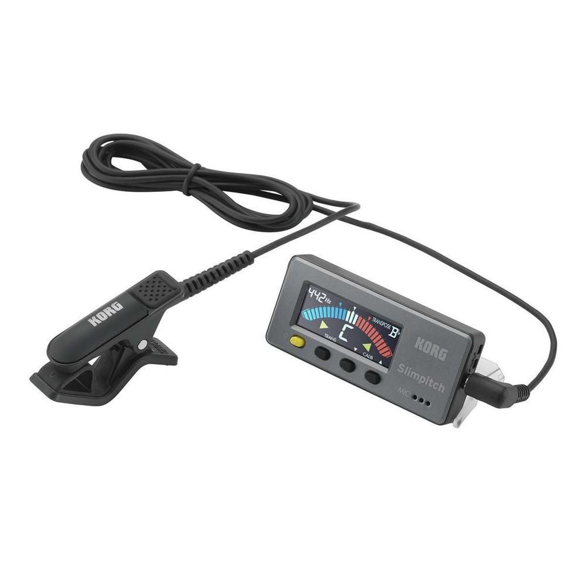 KORG - Afinador KORG Cromatico  Slimpitch SLM-1CM  Gris