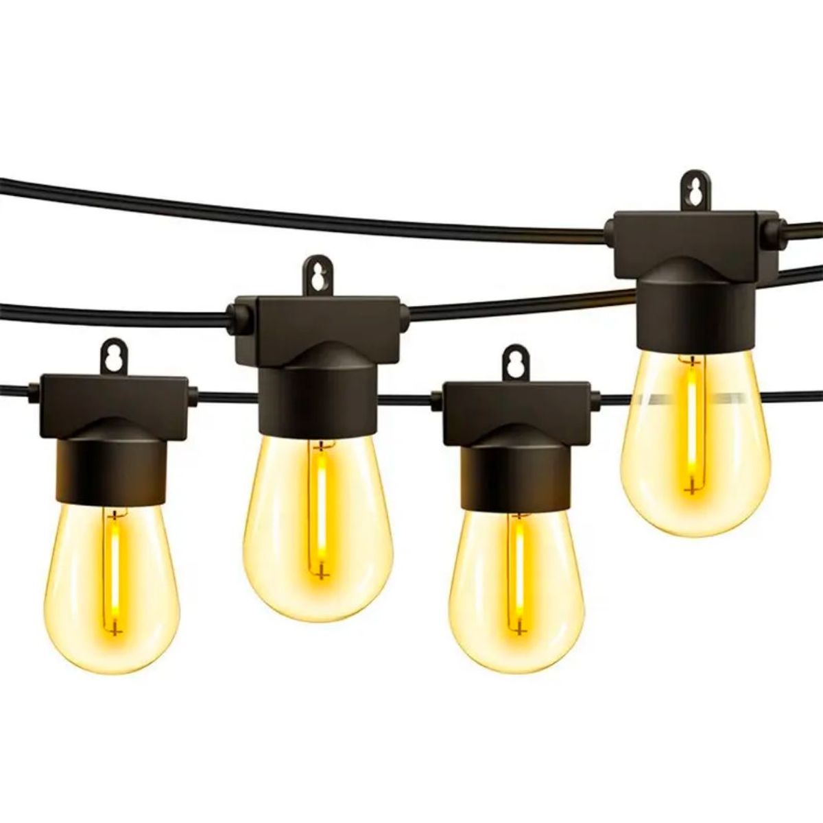GENERICO - Guirnalda Colgante Luces Vintage 15 Bombillas 15 Metros LED Jardin 92