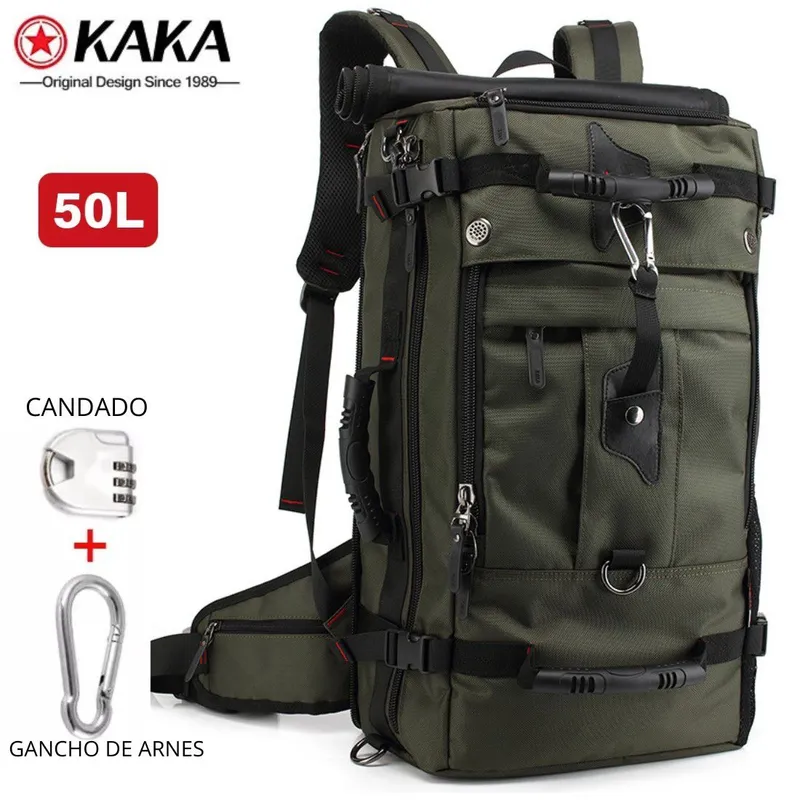 KAKA - Mochila KAKA Viaje Outdoor 2070 Verde 50L