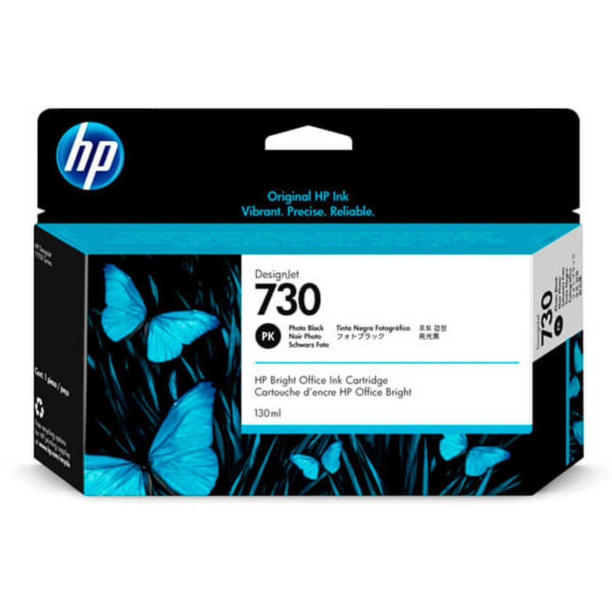 HP - Hp Tinta 730 130ml Photo Negro P2v67a