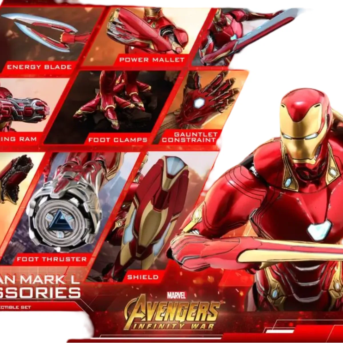 HOT TOYS - Iron Man Mark 50 Accesorios Collector Edition Hot Toys