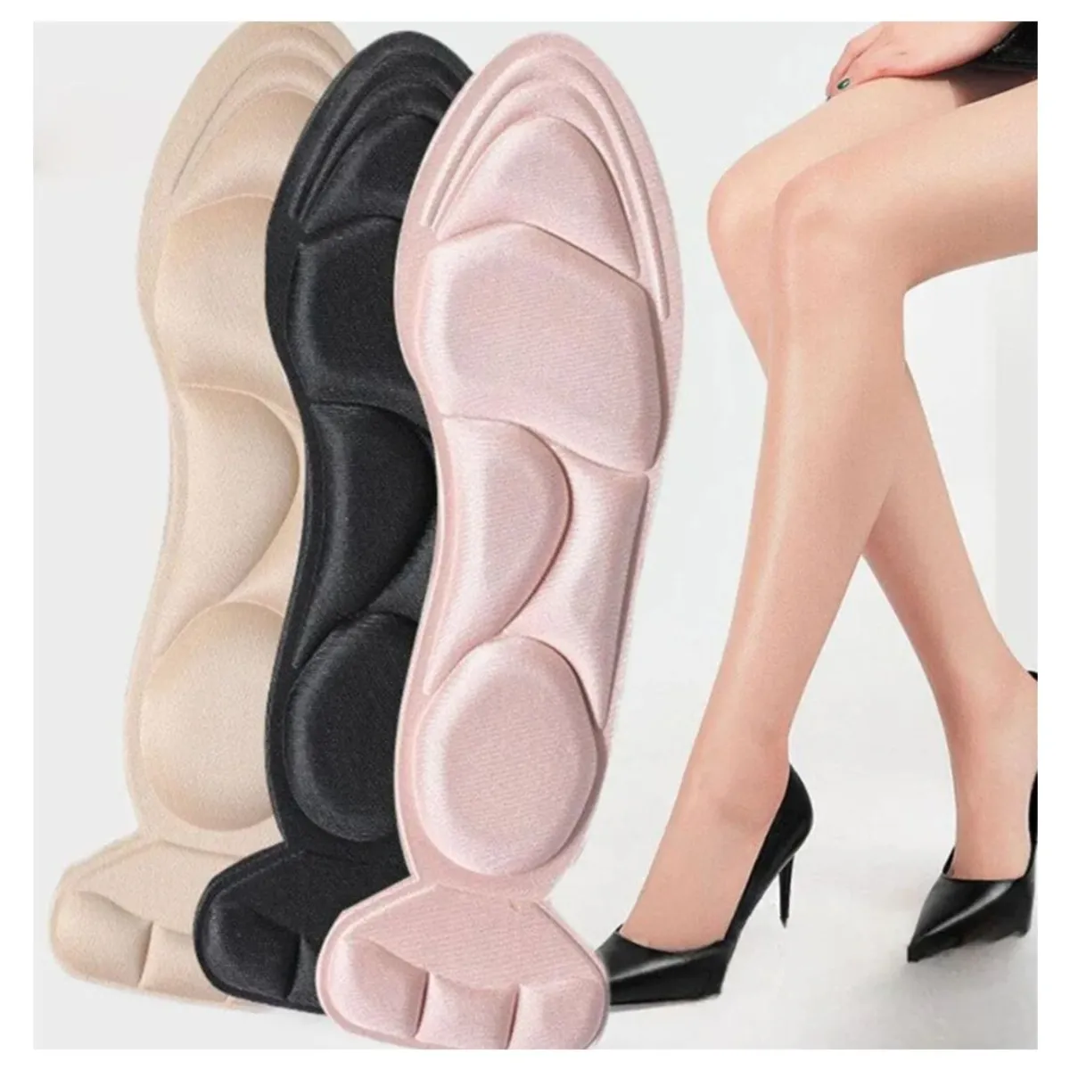 GENERICO - Plantilla con Soporte Talón Antideslizante Transpirable