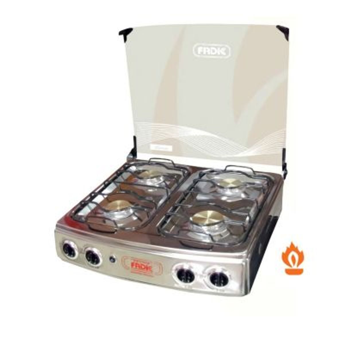 FADIC - Cocina de mesa con tapa de vidrio Karen 22 4h