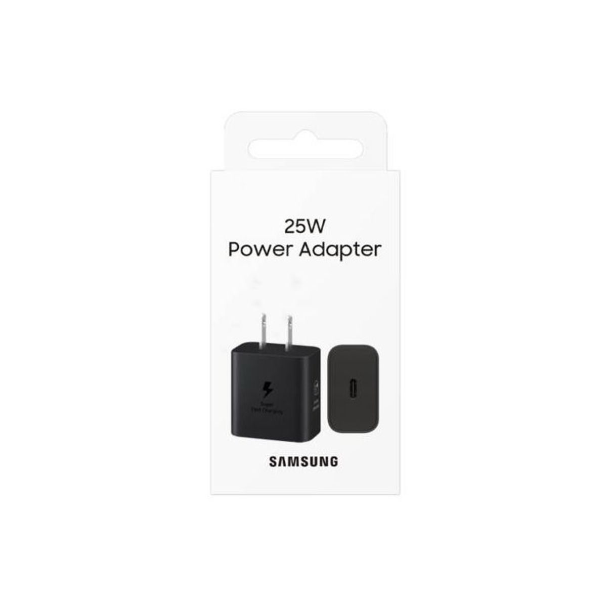 SAMSUNG - Adaptador Cargador Samsung 25W USB C Sin Cable Original - Negro