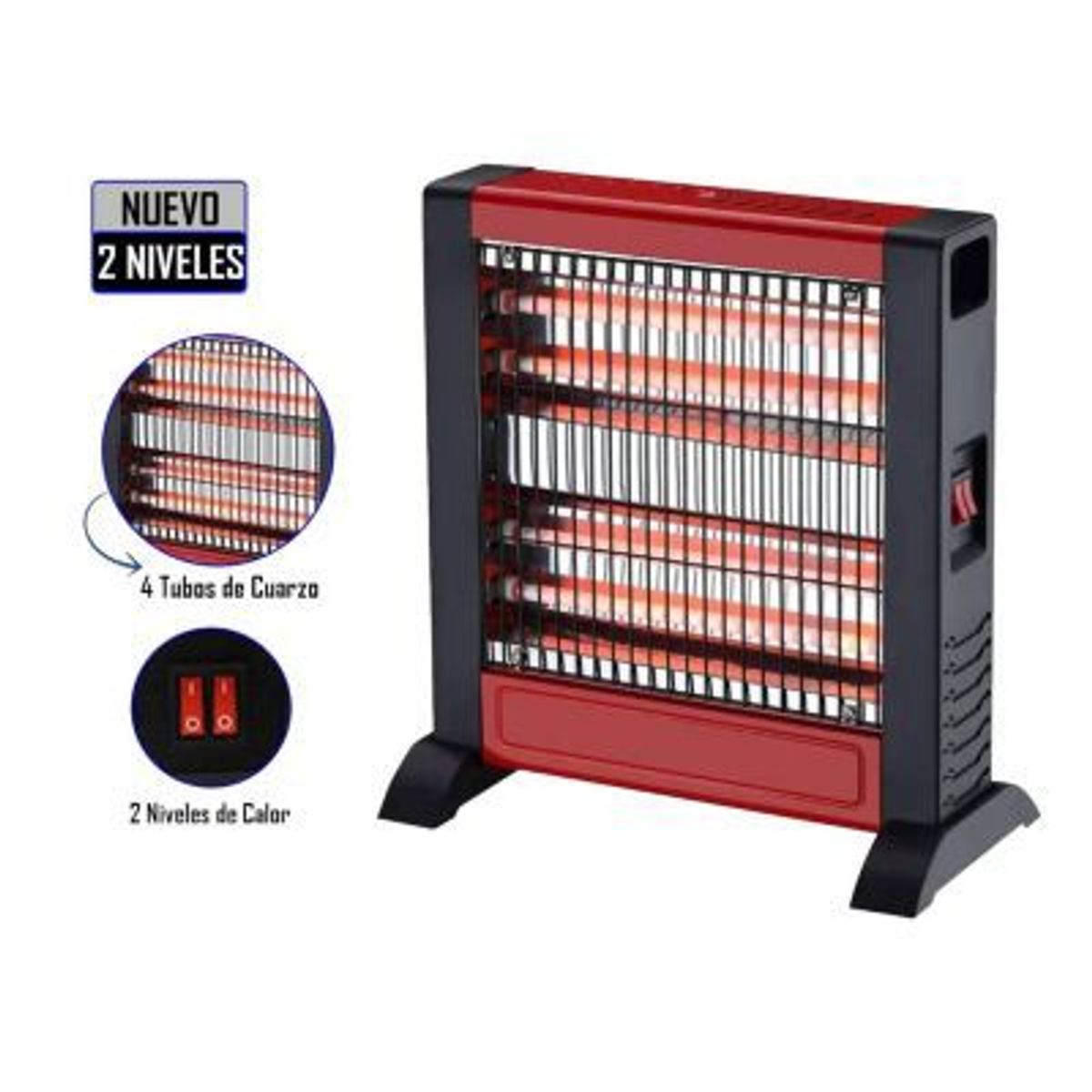 TREVELY - Calefactor Eléctrico de Cuarzo Trevely TCH-011 1000W