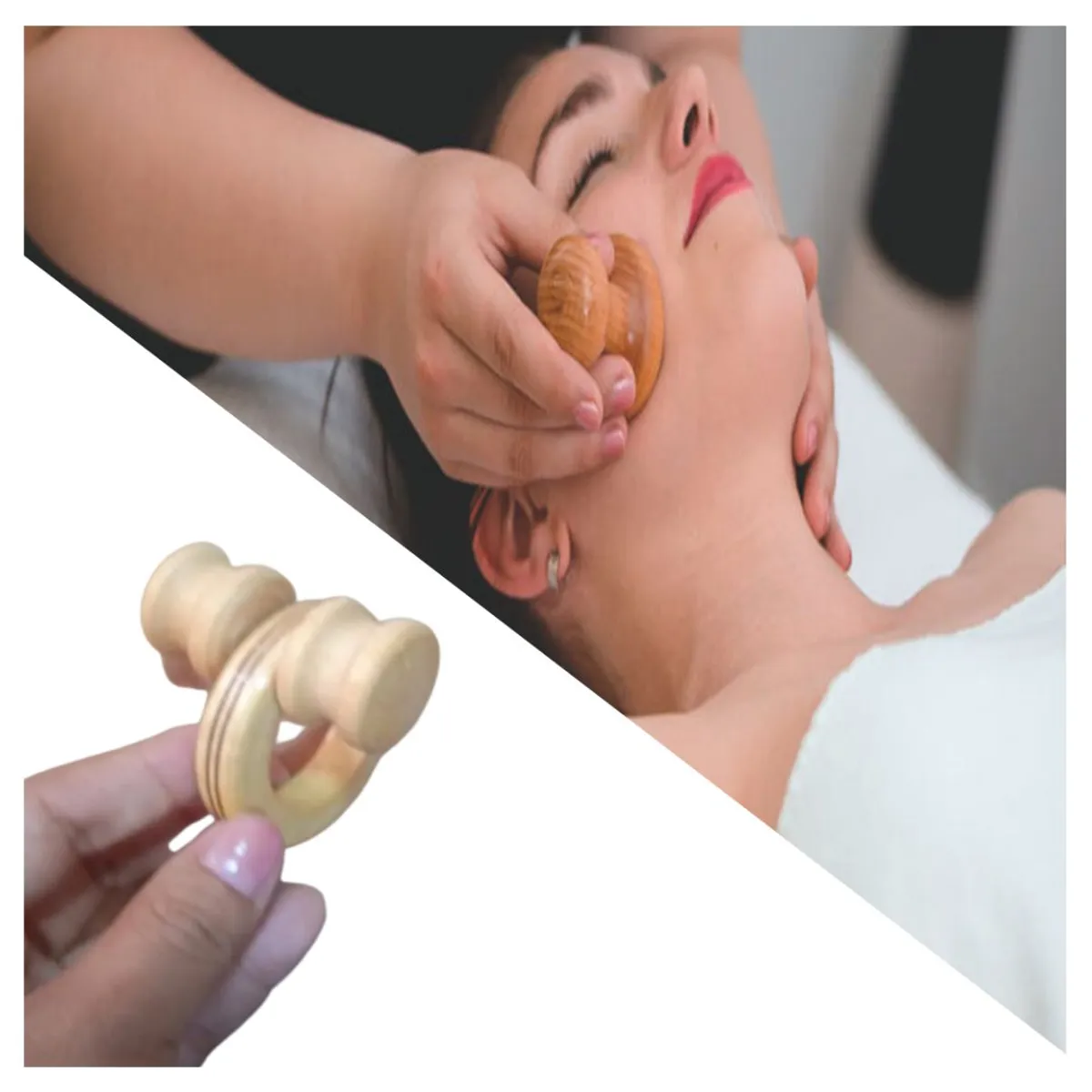 GENERICO - Masajeador de Terapia Facial Anillo de Drenaje Linfático