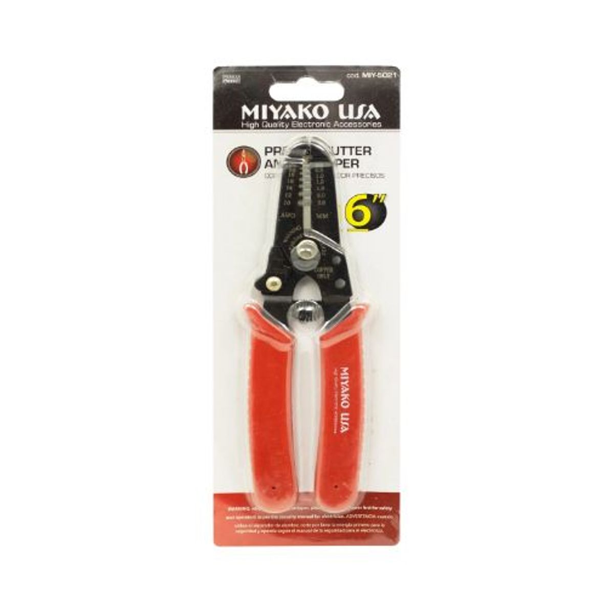 MIYAKO - Alicate Pelacables 6″ MIY-5021 MIYAKO