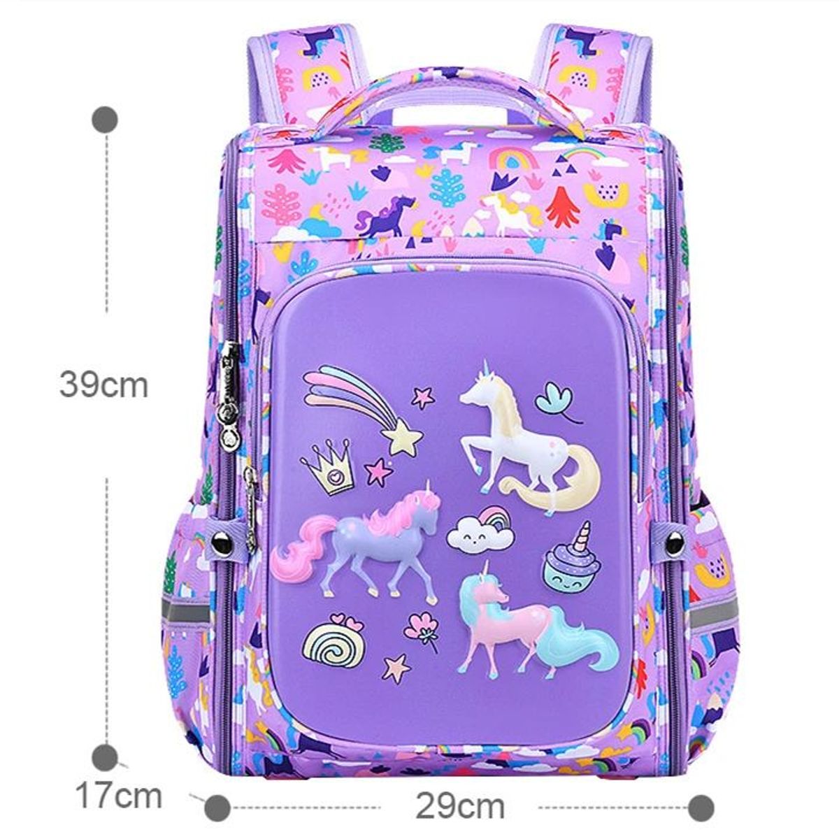 GENERICO - Mochila Antisalpicadura 3D - Pro lila c rosado