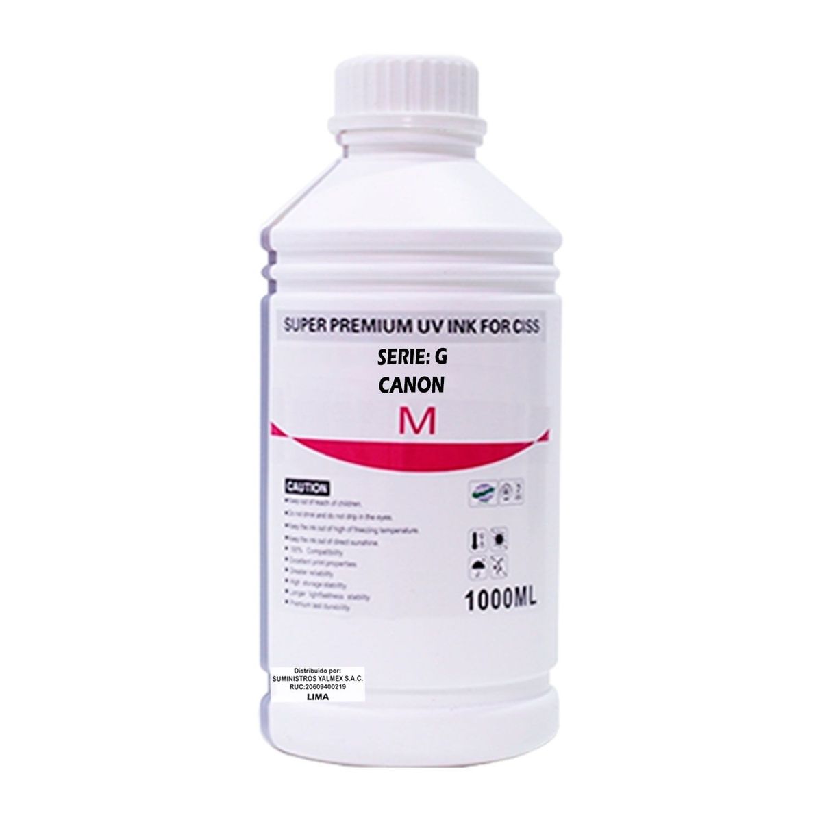 GENERICO - Tinta Compatible Litro Para Canon GI190C Colores