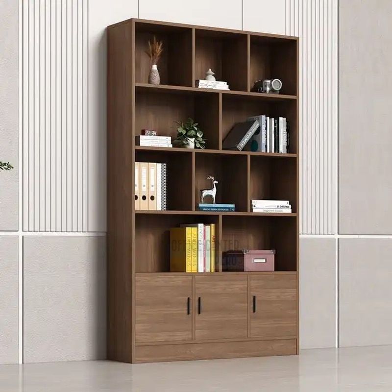 AMUEBLE - librero organizador  ROMANO  marron  tiendas amueble melamina 18mm