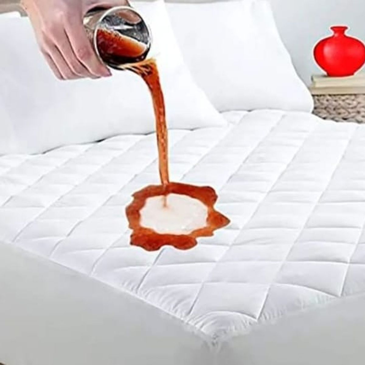 GENERICO - FUNDA IMPERMEABLE CON CIERRE ANTI-FLUIDOS 1.5 PLZ BLANCO