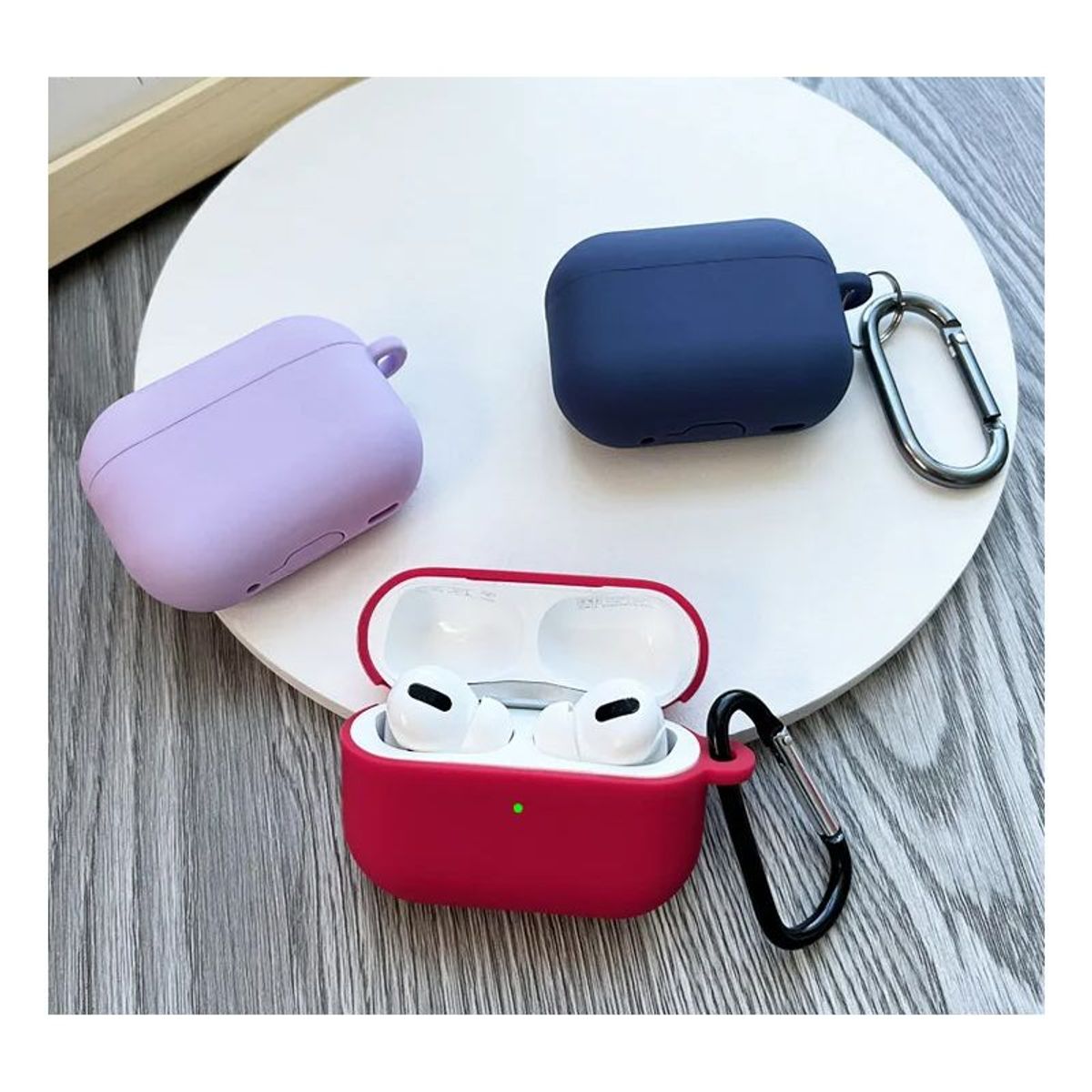 GENERICO - Case de Silicona para Airpods Pro 2da y 1era Gen Funda Estuche Blanco