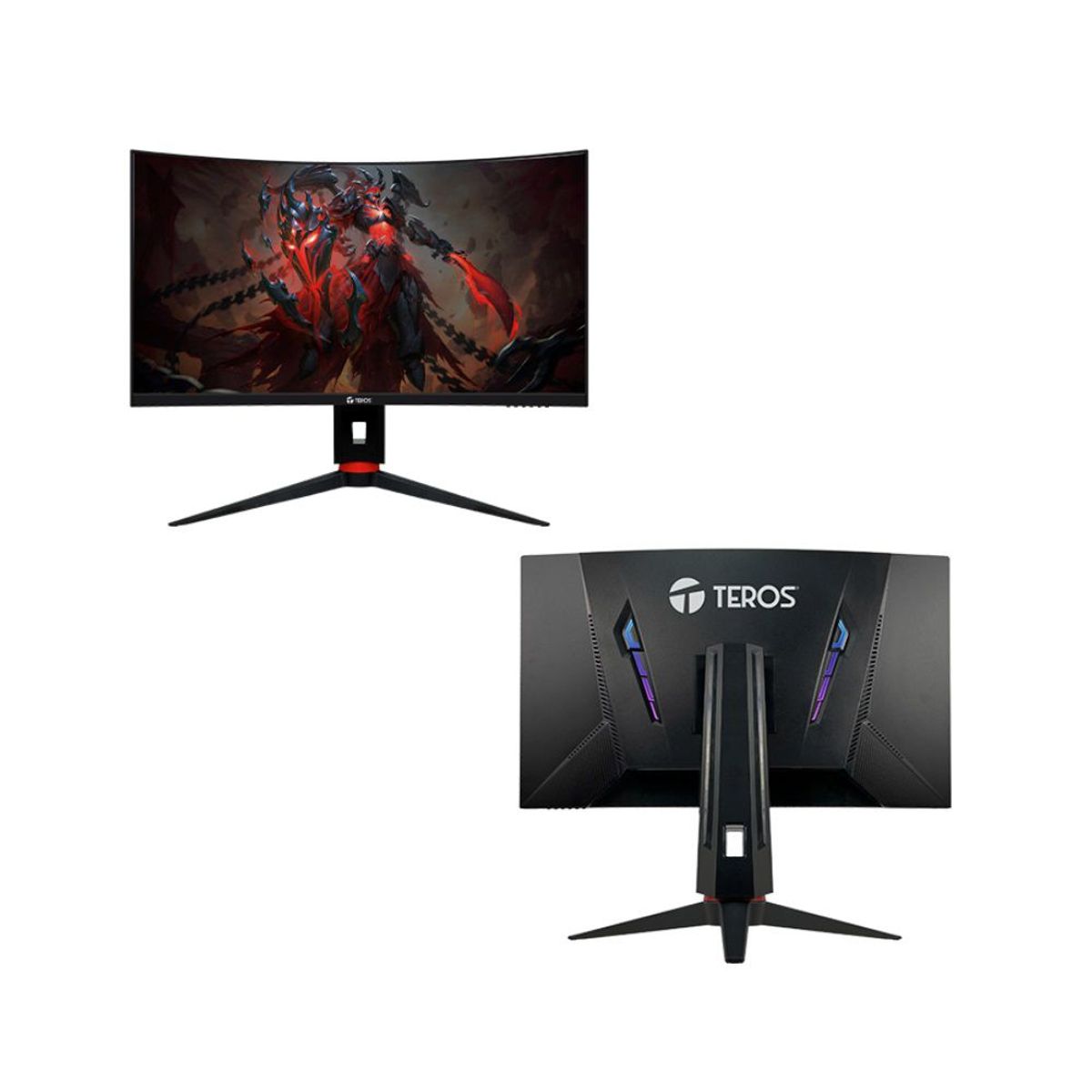 TEROS - Monitor Teros TE-2766G 27 Pulgadas VA Curvo 180Hz FHD HDMI DP FREESYNC