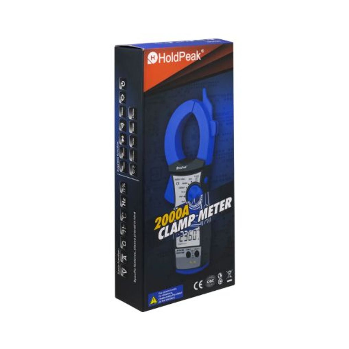 GENERICO - Pinza Amperimétrica ACDC 2000A HP-850D HOLDPEAK