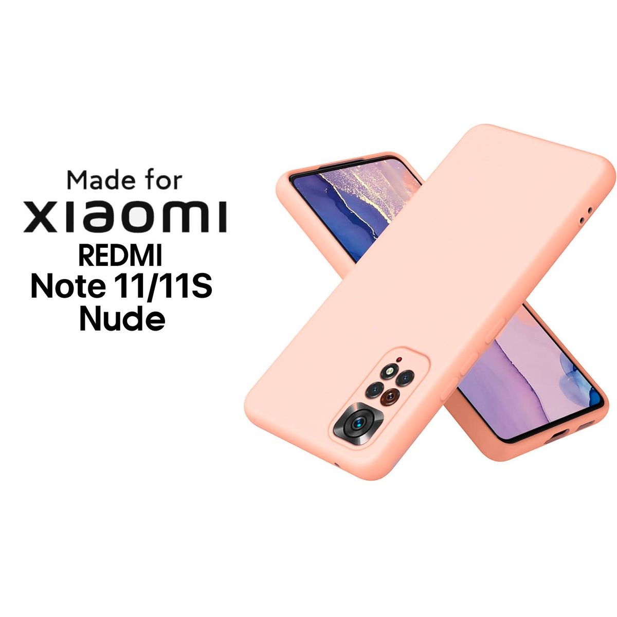 XIAOMI - Silicone Case Para Redmi Note 1111S Nude