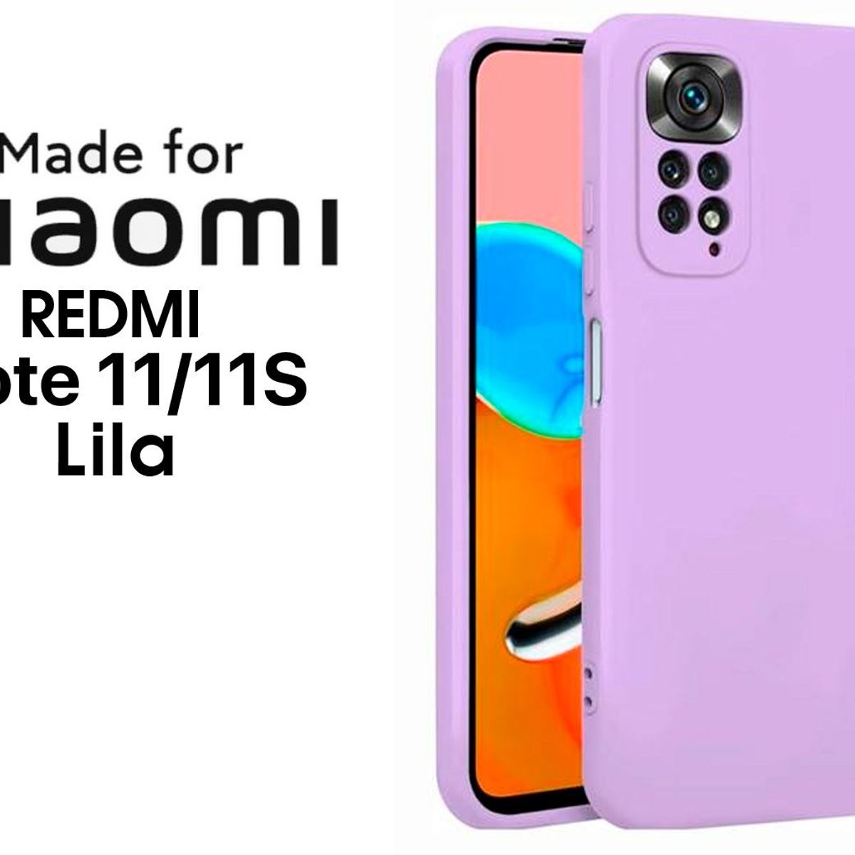 XIAOMI - Silicone Case Para Redmi Note 1111S Lila