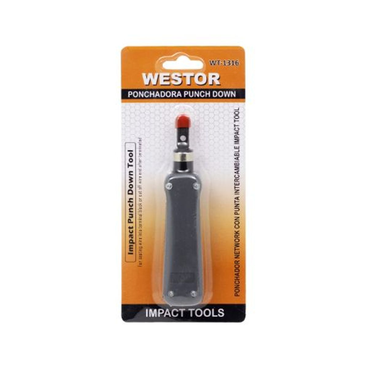 WESTOR - Ponchador de Impacto para Jack RJ45 WT-1316 WESTOR