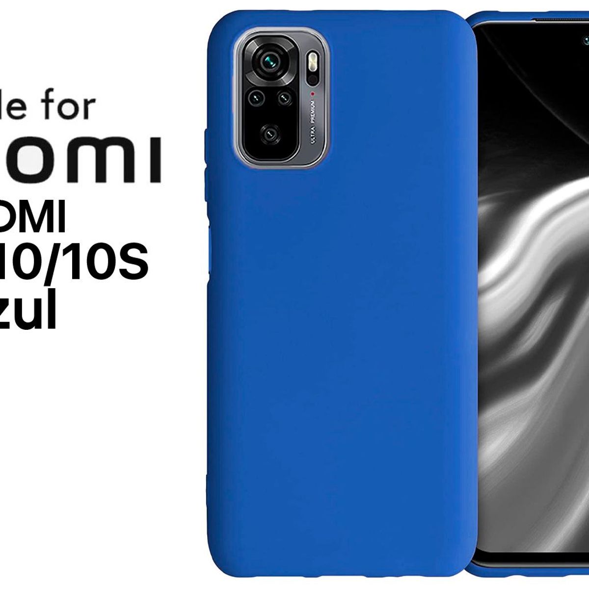 XIAOMI - Silicone Case Para Redmi Note 1010S Azul